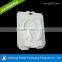 High quality PS flocking white plastic earphone packaging tray