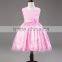 2015 new baby 1 year old V neck lace evening dresses flower tutu skirt sleveeless dress girl party wear western dress