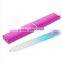 Professional Salon Acrylic Crystal Glass Nail Files + Hard Case US124