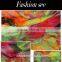 Colorful Self Design Flower Pattern Spring/Summer Silk Chiffon Fabric