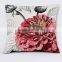 Wenyu white custom printing cushion linen with cushion filling cushion cover