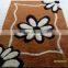 silk modern flower polyester carpet bed mat