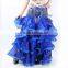 Wuchieal White pleated belly dance costumes