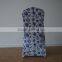 Chinoiserie printing spandex chair covers for wedding