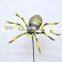 Pearl Powder 6 inch Plastic Spider Model Garden Sticks, Halloween Animal Decoration