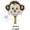 2016promotional mini animal shaped foil balloons mini size mylar tiger monkey balloons