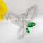 Platinum Plated Butterfly and Leaf Brooch in 4 Colors With AAA+ Cubic Zircon Micro Pave Setting for Women and Men in 4 Colors