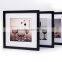 cheap square black wall hanging plastic photo picture frame