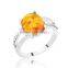 Less than 1 dollar imitation amber jewelry rhinestone gemstone finger ring