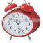 Table metal oval shape mechanical alarm clock