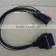 OBD2 16Pin Adapter Cable for Fiat 3 Pin Alfa Lancia