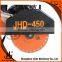 double blade concrete saw with forward guide rod JHD450