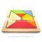 2015 Hot Sale Wooden IQ Intelligent Puzzle Tangram Seven Pieces Puzzle Model Number GAD1132
