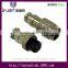 INST GX16 2pin metal srcew waterproof airplug connector