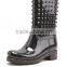 fashionable ladies plastic rain boots new arrival item MD-007