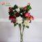 luxury artificial silk flower with scented from china 3 open rose and 1 bud