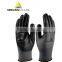Seamless polyamide nitrile foam-cated knitted safety gloves