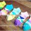 Women happy cotton socks school color block ankle socks custom logo socks wholesale in zhuji