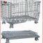 Steel Rolling Metal Storage Cages / Warehouse Storage Cage