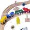 55pcs DIY Babies Play Set Toys Train Railway Sleepers Sale Wooden Craft