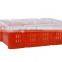 Plastic mesh crates for fruit and vegetables