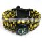 Wholesale whistle ,compass paracord bracelet, multifunctional Survival Paracord bracelet