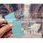 custom clear plastic pvc business card printing withyour own logo
