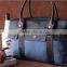 Vintage and rero canvas bag/Unisex leather leisure bag/Washed canvas bag/big tote/crossbody bag