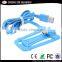 [CX]Multi-function holder 2 in 1 data flat usb cable,micro usb data charger cable for iphone for andriod smartphone