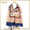 Tassels Design Digital Print Polyester Scarf China Wholesale