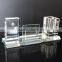 High Quality Crystal Office Set With Card & Pen Container