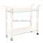 Clear acrylic lucite bar cart factory