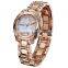 Kingsky KY054 Gold Plated Women Fashion Hand Watch for Girl