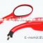 Good quality E-mark qualified red white scooter side mirror
