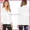 Fashion China wholesale long sleeves white chiffon blouses for woman                        
                                                Quality Choice
