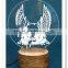 For chiristmas decoration 3d acrylic light night light for kids