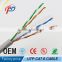 4-pair CCA conductor UTP cat5e/ cat6 fluke tested LSZH network cable