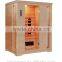 3 person infrared sauna kit built-in Canadian Hemlock with infrared heater parts