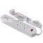 OEM/ODM UK Plug 3 Pin White Extension Power Strip USB Switch Socket with 3 USB Charger