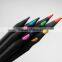 Promotional black pencil 12 pcs wooden color pencils