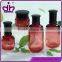 Body oil container glass purple cosmetic bottle set