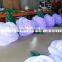 5m Long White Inflatable Rose Flower with LED Light