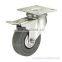 Industrial Gray PVC Caster Wheel With Total Brake