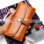 fancy genuine leather long style woman clutch wallet oem wallet