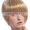 Blonde afro wig, fake short hair wigs for ladies