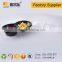 PET plastic 2 divided round fresh cut fruit salad container