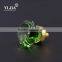 China Factory Directly Unique Octagonal Green Glass Knob For Home