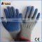 BSSAFETY 10g Protective Blue Latex Coated Household Safety Work Hands Gloves From China With Cheap Price