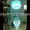 fiber optic customized sharp model crystal chandelier