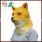 Wholesale masquerade latex dog head mask for Halloween